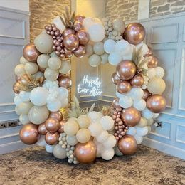 Party Decoration 109pcs Sand White Rose Gold Balloon Garland Arch Ballon Wedding Baby Shower Balloons Birthday Decorations