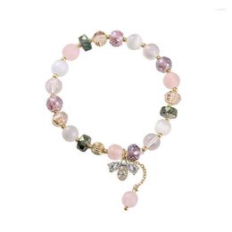 Beaded Strand High Quality Elastic String Bracelets Jewelry Female Fashion Elegant Crystal Bracelet For Women Gift Drop Delivery Otdhg