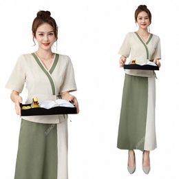profial Style Uniform Woman Aesthetic Beauty Sal Spa Hotel Waiter Aesthetic Desk Massage Nail Beautician Cafe Work Clothes F1GH#