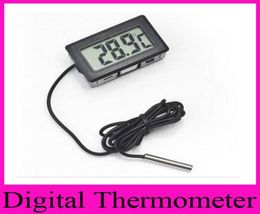 Professinal Mini Digital LCD Probe Aquarium Fridge zer Thermometer Thermograph Temperature for Refrigerator 50 110 Degree FY7595855