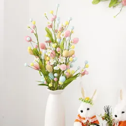 Decorative Flowers Artificial Plant Realistic Flower Branches For Diy Easter Egg Decorations Maintenance-free Wide
