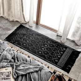 Carpets Moroccan Area Rugs Nordic Living Room Soft Flannel Bedroom Bedside Blanket Non-Slip Kitchen Door Mat Tatami Home Decor289V