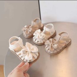 Sandals Sandalias Baby Sandal Garden Shoe 2023 Summer New Soft Sole Walking Shoe Princess Shoe Girl Sandal Baby Shoe Kid Shoe Baby Items 240329