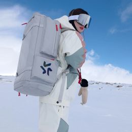 Suits LDSKI Ski Bag 2021 Snowboard Backpack Winter Sports Travel Bag Boot Helmet Shoulder Strap Light Weight Easy Access Storage