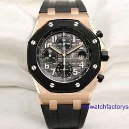 Ladies AP Wristwatch Royal Oak Offshore Series 18K Rose Gold Timing Automatic Mechanical Mens Watch Second hand Watch Mens Luxury Watch 25940