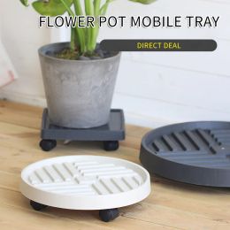 Trays Flower Pot Stand Trays With Wheels Multifunctional Flower Disc Base Durable Pot Tray For Plantsround Square Bonsai Plants Trays