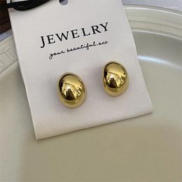 Stud Earrings Design Cool And Individualised Smooth Moon Small High End Light Luxury For Women Jewelry.