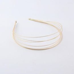 Hair Clips & Barrettes Metal Multilayer Headband Fashion Korean Ins Style Simple Multi-layer Ring Corrugated Ladies Travel 941 Ear2943