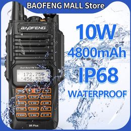 Baofeng UV-9R Plus IP68 Waterproof Long Range 16KM Walkie Talkie 10W Powerful CB Radio VHF/UHF Portable Ham UV9R hunting