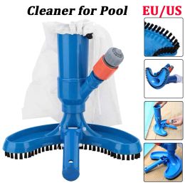 Curtains Swimming Pool Vacuum Cleaner Pool Brush Cleaning Tools for Pond Fountain Suction Head Outdoor Spa Cleaner Brush with Handle Bags