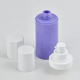 Storage Bottles 4 Pcs Travel Soap Container Vacuum Lotion Bottle Portable Isolation Makeup Dispenser Purple Empty