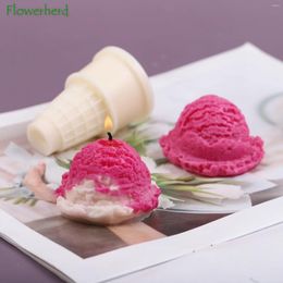 Baking Moulds Ice Cream Ball Candle Silicone Mould Dessert Cake Decoration DIY Creative