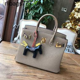 Bag Leather Bk Designer Handbag French Palm Print Platinum Women's Handbag Versatile One Shoulder Messenger Bride Wedding