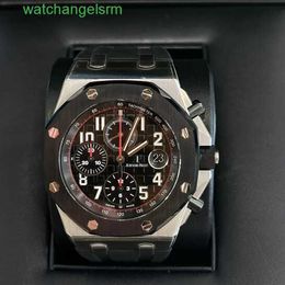 Swiss AP Wrist Watch Royal Oak Offshore Series 26470SO Precision Steel Ceramic Ring Vampire Mens Timekeeping Fashion Causal Business Sports Machinery Watch