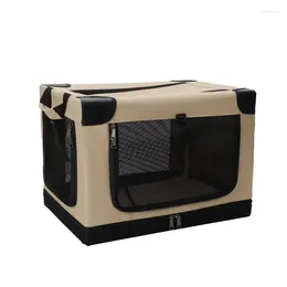 Cat Carriers Car Dog Cage Small And Medium-sized Pet Safety Seat Trunk Foldable Carrier Ventilated Breathable Kennel