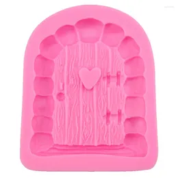 Baking Moulds Cartoon Door In Fairy Storey Shape Silicone Moulds Fondant Cake Decoration Sugar Craft Tools H545