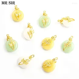 Charms 10pcs/Lot Fashion Chinese Lucky Amulet Charm Elegant Ping An Buckle Glass Metal Pendant DIY Earrings Bracelets Jewellery Ornaments