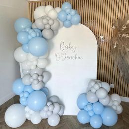 Party Decoration 51PCS BLue Gray Balloons Latex Wedding Baby Shower Supplies Gender Reveal