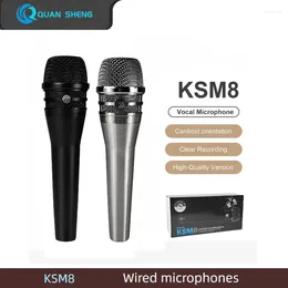 Microphones Professional Dynamic Ksm8 Microphone Wired Vocals Microfone Karaoke Recording KSM8/B