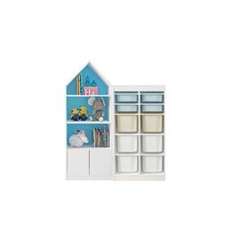 Boxes & Storage# Childrens Wardrobe Der Type Cartoon Simple Toy Finishing Cabinet Drop Delivery Baby Small pointed top cabinet+Shufat
