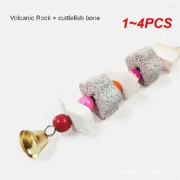 Other Bird Supplies 1-4PCS Cuttlefish Bone Skewers Non-toxic 11-20cm Molar Household Millstone Natural And Fun Volcanic Stone Grinding