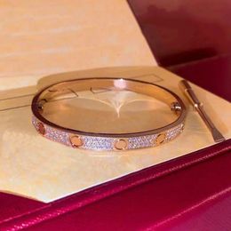 Designer Screw Bracelet Luxury Jewellery brand bangle 18K Gold Plated Titanium Steel Diamond for Women Men Silver Classic Bracelets party gift bangles