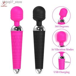 Other Massage Items 16 speed powerful AV vibrator Clitoris stimulating toy female G-spot wand massage adult female pornographic product Q240329