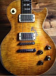 best Relic Aged Standar Gary Moore Singure Electric Guitar Aged Body Humbucker Pickups Imported Hardware 258