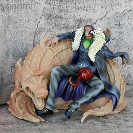 Anime Manga 16.5cm One Piece Figure Sir Crocodile Anime Figures King Of The Desert Model Pvc Statue Figurine Model Doll Collection Toys Gift 24329