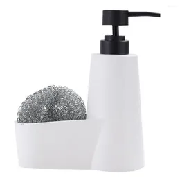 Liquid Soap Dispenser Kitchen Detergent Press Bottle Toiletries Sub-Bottling Dishwashing White