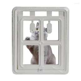 Cat Carriers Pet Doors For Cats Magnetic Door Windows Supplies Lockable Safe Dog Kitten Puppy