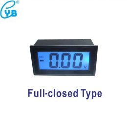 YB5135D DC Voltmeter LCD Three-Wire Digital Voltmeter DC Voltage Metre Blue Backlit Half-sealed Volt Panel Metre Voltmetro Gauge