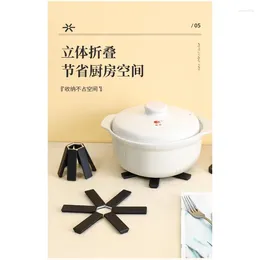 Table Mats Thickened Folding Anti Scalding Heat Insulation High-temperature Resistant Bowl Sand Pot Mat