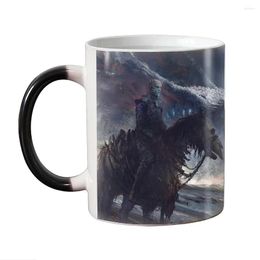 Mugs Magic Color Changing Ceramic Coffee Mug Devil With Dragon Heat Sensitive Tea Beer Cup Christmas Gift 11oz