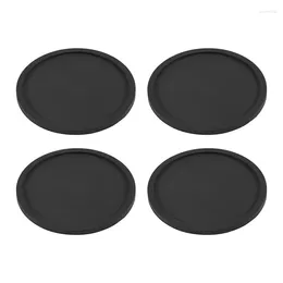 Table Mats Silicone Drink Coasters Set Of 4 Non-Slip Cup Heat Resistant Mate Soft For Tabletope Protection