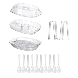 Dinnerware Sets Ice Serving Trays For Parties With Lid Tray Underneath Party Dinner Family Gathering