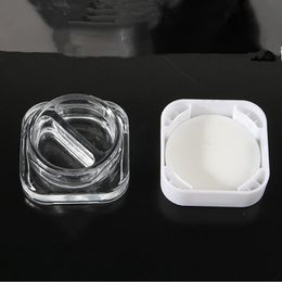 Makeup Eye Shadow Storage Cosmetic Container Eye Cream Jars Lotion Pot Refillable Bottle 5g 9g Glass Square Jar