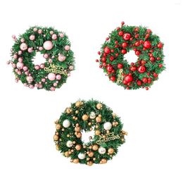 Decorative Flowers Artificial Christmas Wreath Front Door Hanging Holiday Ornaments Simple