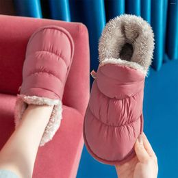 Slippers Women'S Cow Cotton Warm Home Cute Soft Plush House Sandals Woman Autumn Winter Shoes 2024 Women