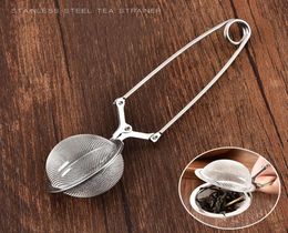 Stainless Steel Tea Infuser Creative Sphere Mesh Tea Strainer Coffee Philtre Handle Tea Ball Diffuser Strainers Kitchen Tools VT1615172450