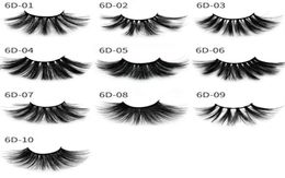 Top 6D 25mm Eyelashes 100 Volume Natural Long Hair 3D Mink False Eyelashes Extension Fake Lash Makeup Mink Eyelashes Pack4019234