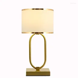 Table Lamps Post Modern Light Luxury Study Bedroom Bedside Lamp North European Model Room Exhibition Hall Living El Metal