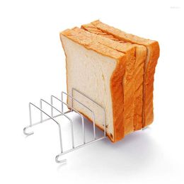 Baking Tools Stainless Steel Toast And Bread Rack 8 Slots Rectangle Food Display Tool For Air Fryer Accessories Restaurant Home Holder