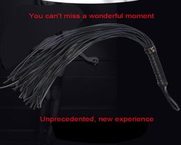 black wolf Real leather Fetish Bondage Sex Whip Bdsm Sex Toys For Couples Spanking Paddle Sexy Policy Knout Adult Games7817053