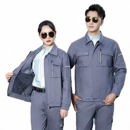 mechanical Women Suit Working Worker Uniform Workmen Men Sleeves Workwear Factory Car Workshop Lg Clothes Coveralls5xl c9Av#