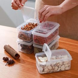 Storage Bottles Dry Fruit Sorting Organiser Condiment Box Fresh-keeping Kitchen Transparent Double Sealed Seasoning Container
