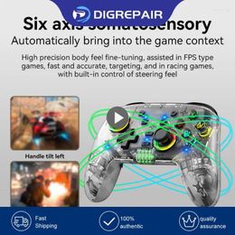 Game Controllers 2.4g Wireless Controller Tools Parts Ergonomic Trigger Design Six-axis Body Sense Function For Switch