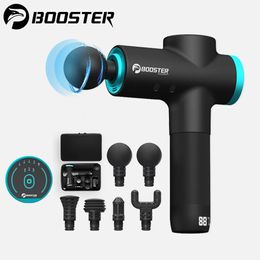 BOOSTER M2-12V LCD Display Massage Gun Professional Deep Muscle Massager Pain Relief Body Relaxation Fascial Gun Fitness 240314