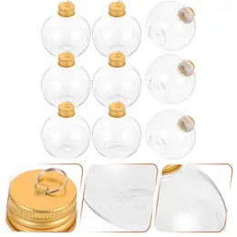 Vases 10 Pcs Christmas Decorations Spherical Bottle Multi-function Juice Bottles Leakproof Portable Milk Drink Coffee Airtight