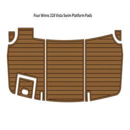 ZY Four Winns 328 Vista Swim Platform Boat EVA Foam Faux Teak Deck Floor Pad Mat Backing Self Adhesive SeaDek Gatorstep Style Pads